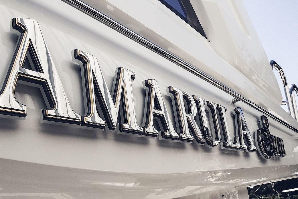 custom yacht sign